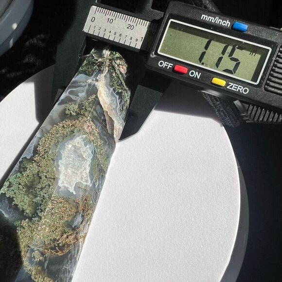 Large Moss Agate Crystal Wand‎ Scepter - Picture 16 of 16